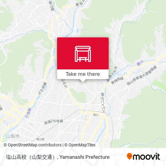 塩山高校（山梨交通） map