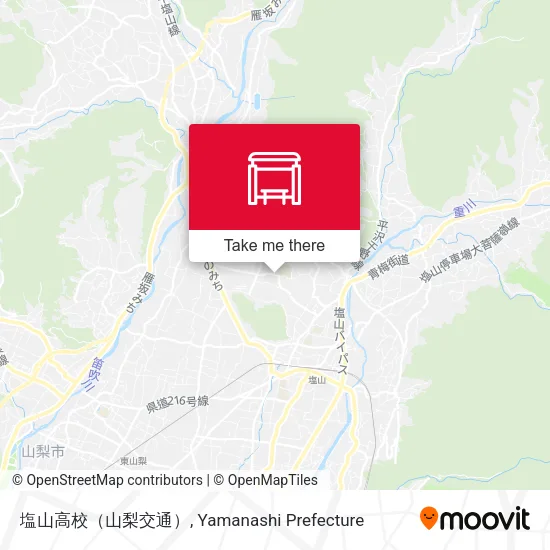 塩山高校（山梨交通） map