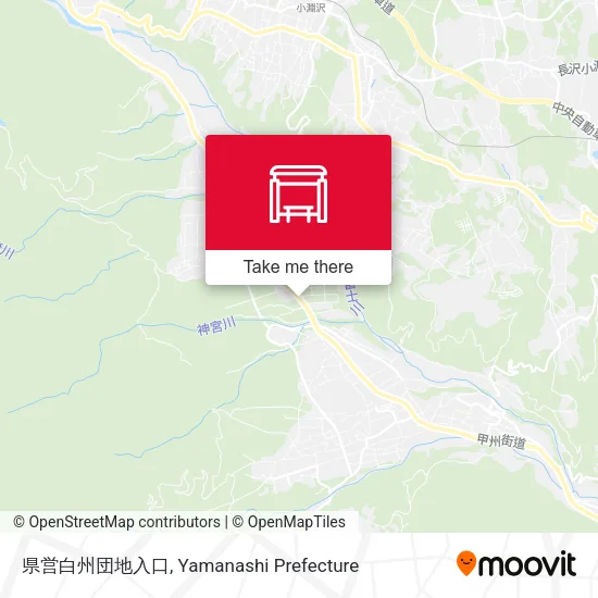 県営白州団地入口 map