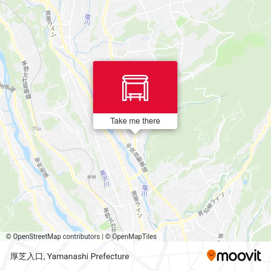 厚芝入口 map