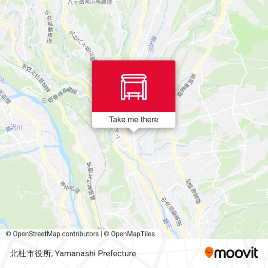 北杜市役所 map