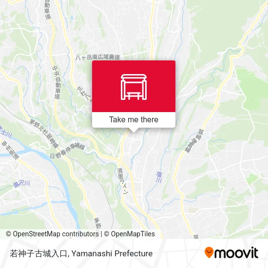 若神子古城入口 map