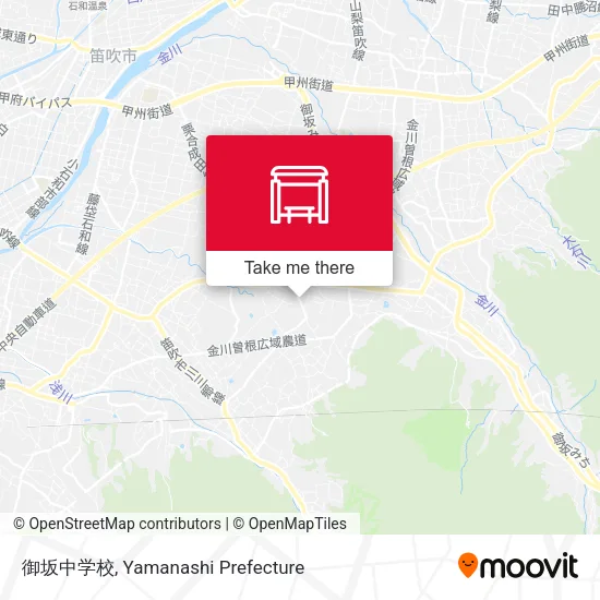御坂中学校 map