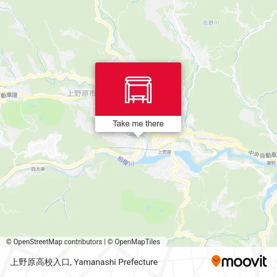 上野原高校入口 map