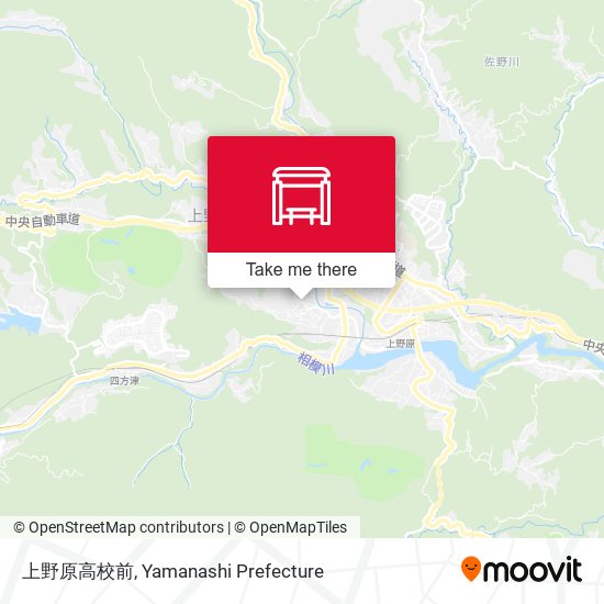 上野原高校前 map