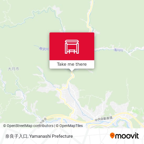 奈良子入口 map