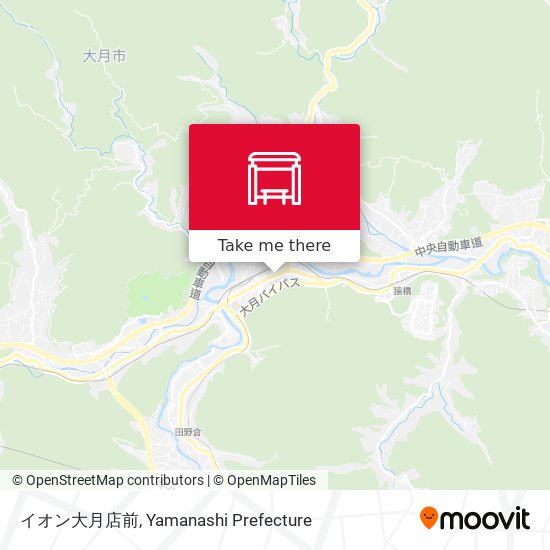 イオン大月店前 map