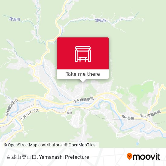 百蔵山登山口 map