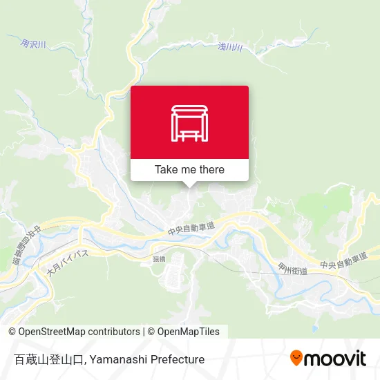 百蔵山登山口 map