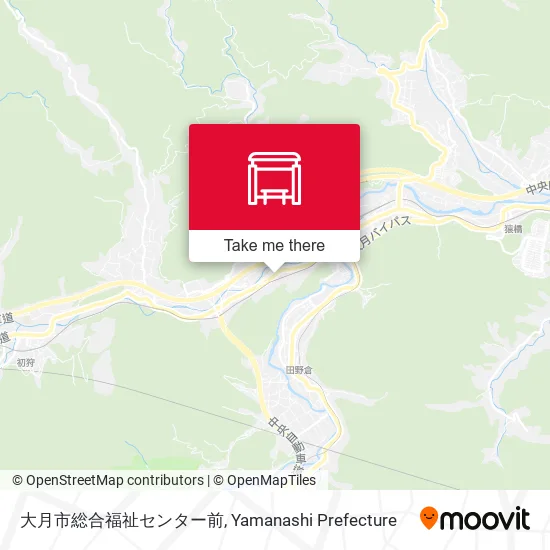 大月市総合福祉センター前 map