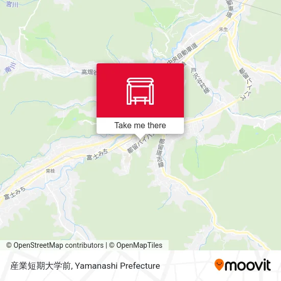 産業短期大学前 map