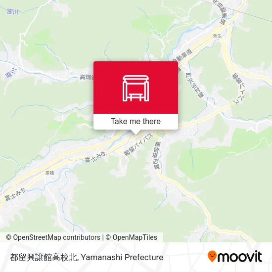 都留興譲館高校北 map