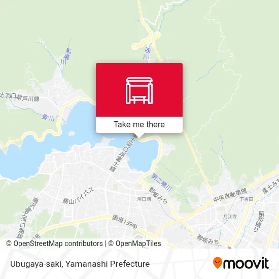 Ubugaya-saki map
