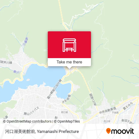 河口湖美術館前 map