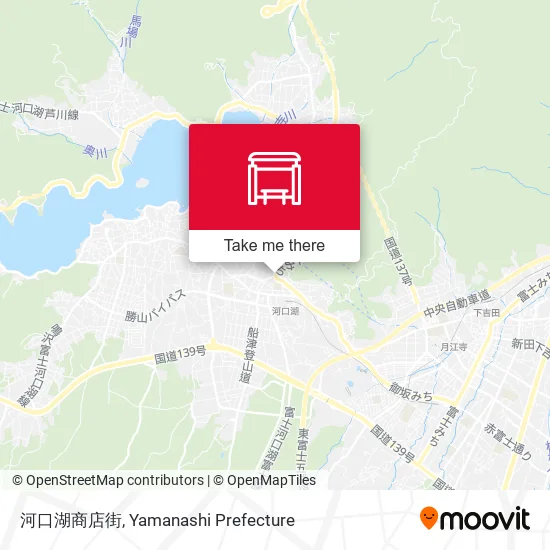 河口湖商店街 map