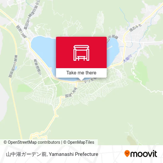 山中湖ガーデン前 map