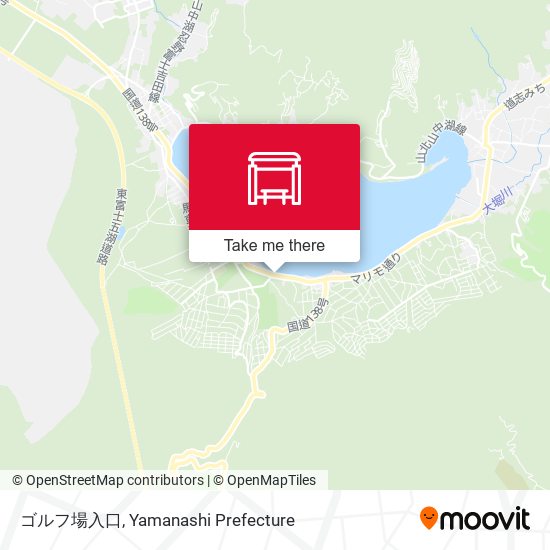 ゴルフ場入口 map