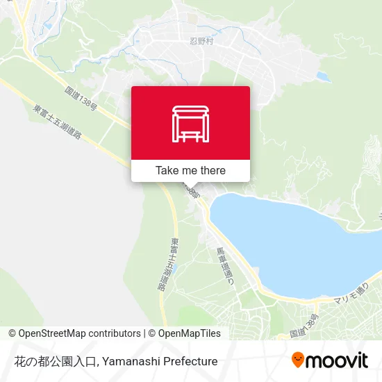 花の都公園入口 map