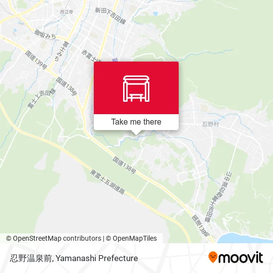 忍野温泉前 map
