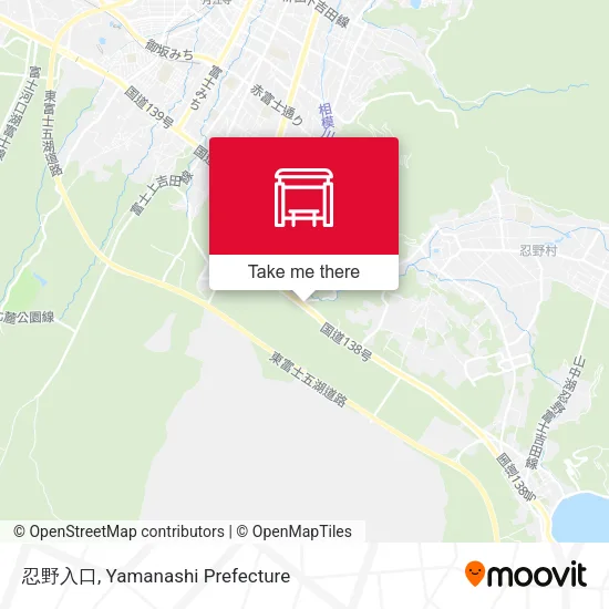忍野入口 map