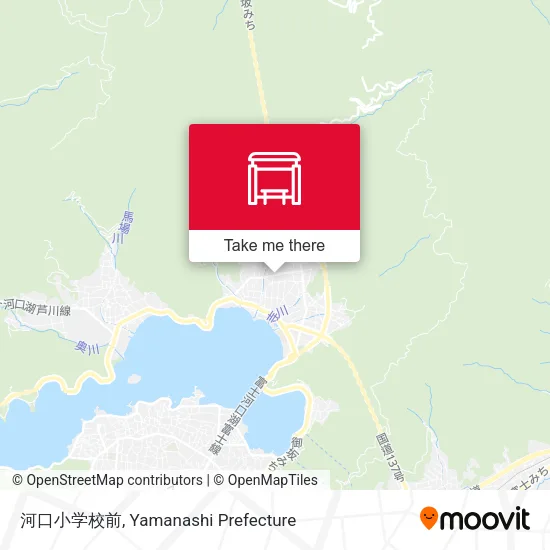 河口小学校前 map