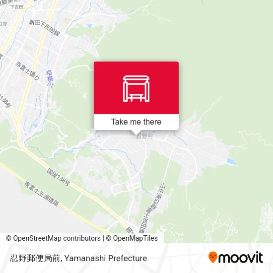 忍野郵便局前 map