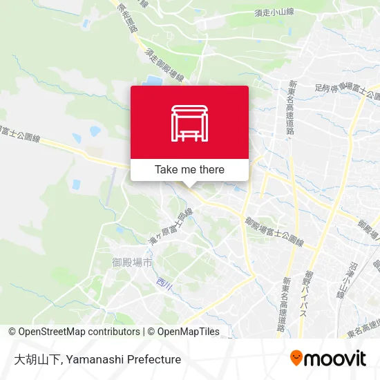 大胡山下 map