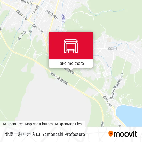 北富士駐屯地入口 map