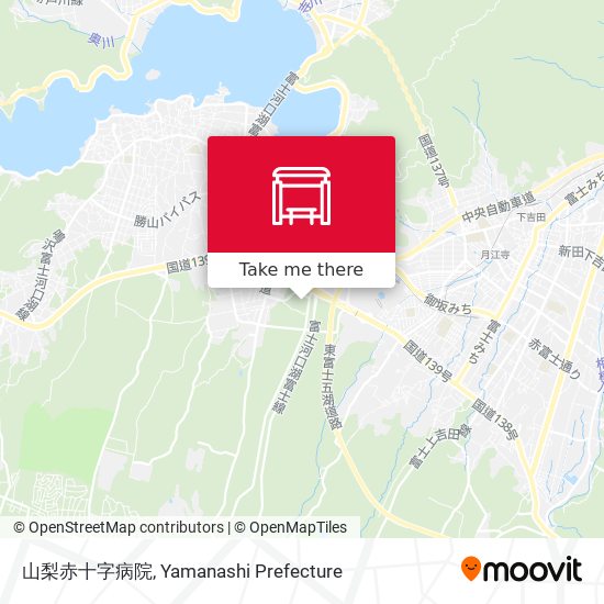 山梨赤十字病院 map