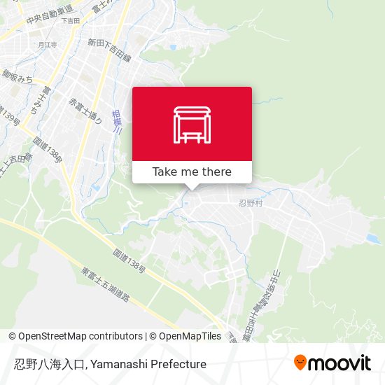 忍野八海入口 map