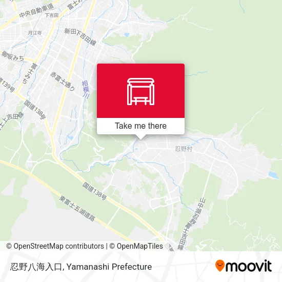 忍野八海入口 map