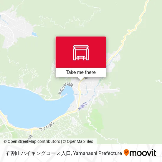 石割山ハイキングコース入口 map