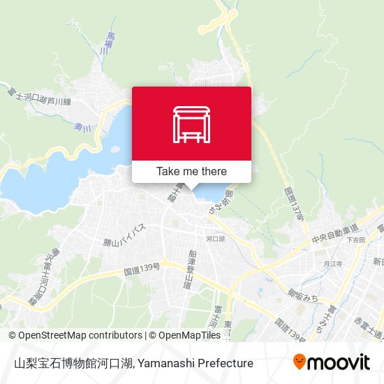 山梨宝石博物館河口湖 map