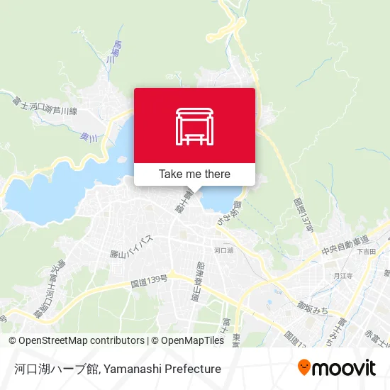 河口湖ハーブ館 map