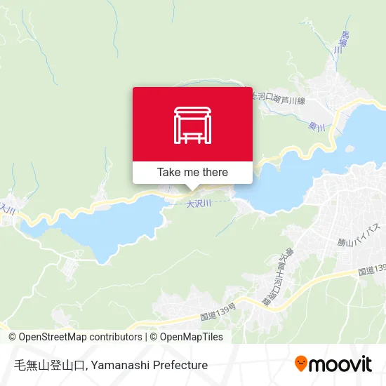 毛無山登山口 map