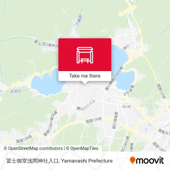 冨士御室浅間神社入口 map