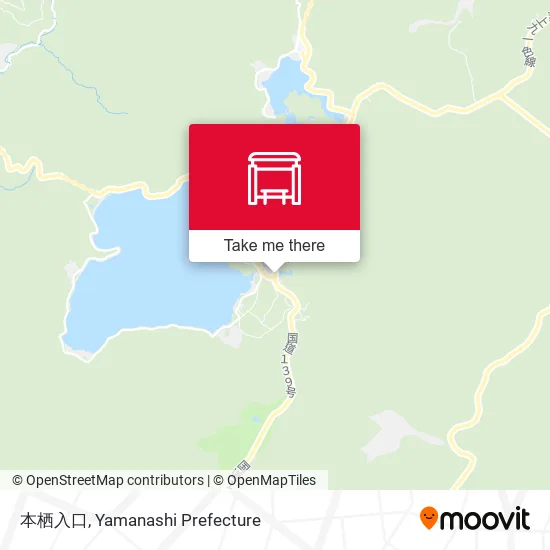 本栖入口 map