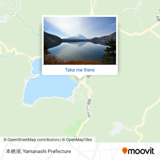 本栖湖 map