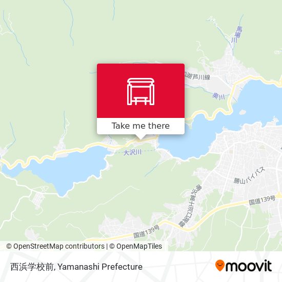 How To Get To 西浜学校前 In 富士河口湖町 By Bus