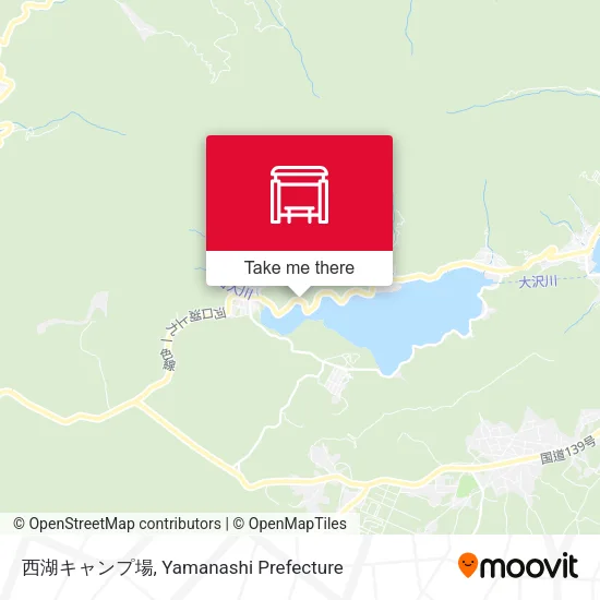 西湖キャンプ場 map