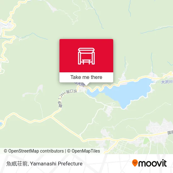 魚眠荘前 map