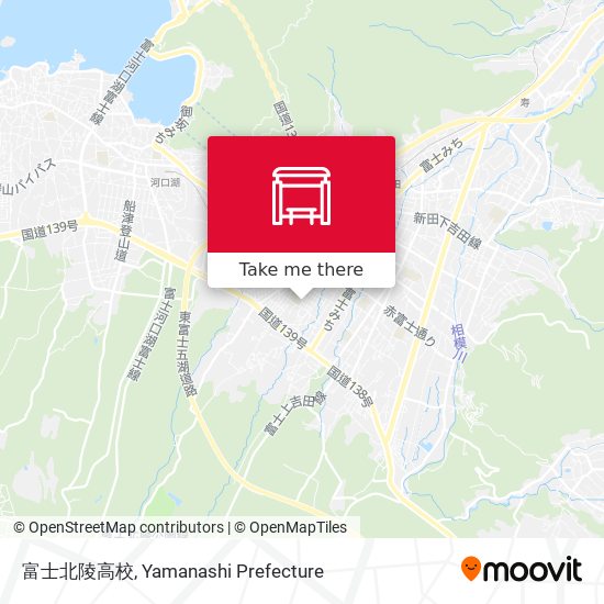 富士北陵高校 map