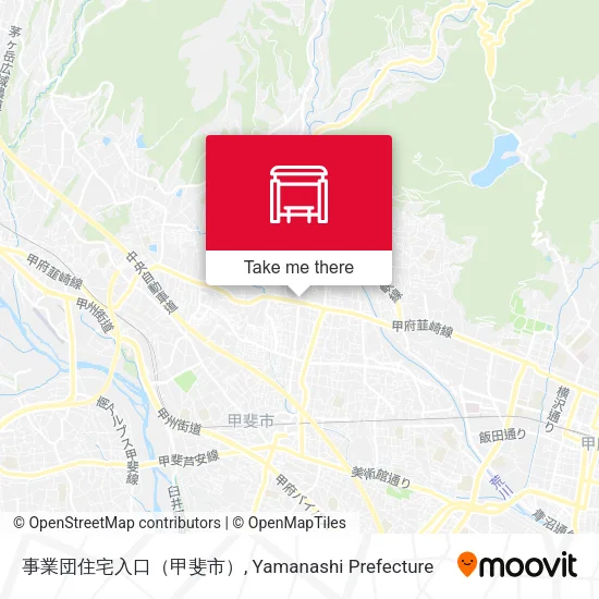 事業団住宅入口（甲斐市） map