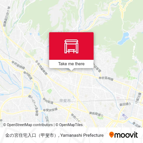 金の宮住宅入口（甲斐市） map