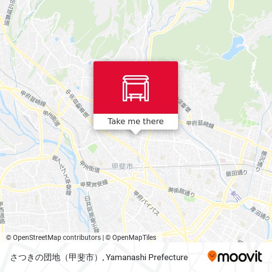 さつきの団地（甲斐市） map