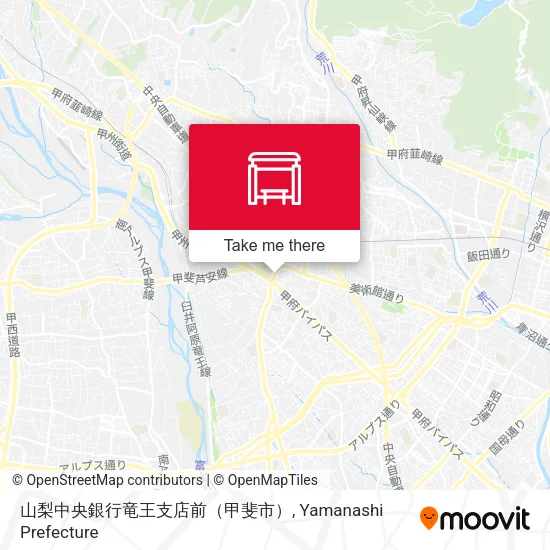 山梨中央銀行竜王支店前（甲斐市） map