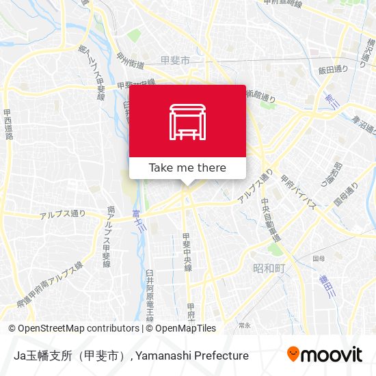 Ja玉幡支所（甲斐市） map