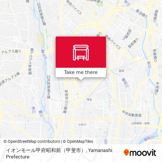 イオンモール甲府昭和前（甲斐市） map