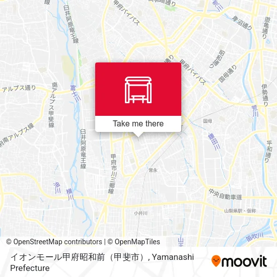 イオンモール甲府昭和前（甲斐市） map