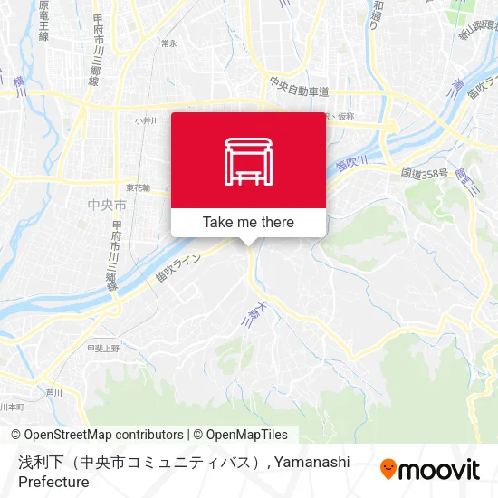 浅利下（中央市コミュニティバス） map